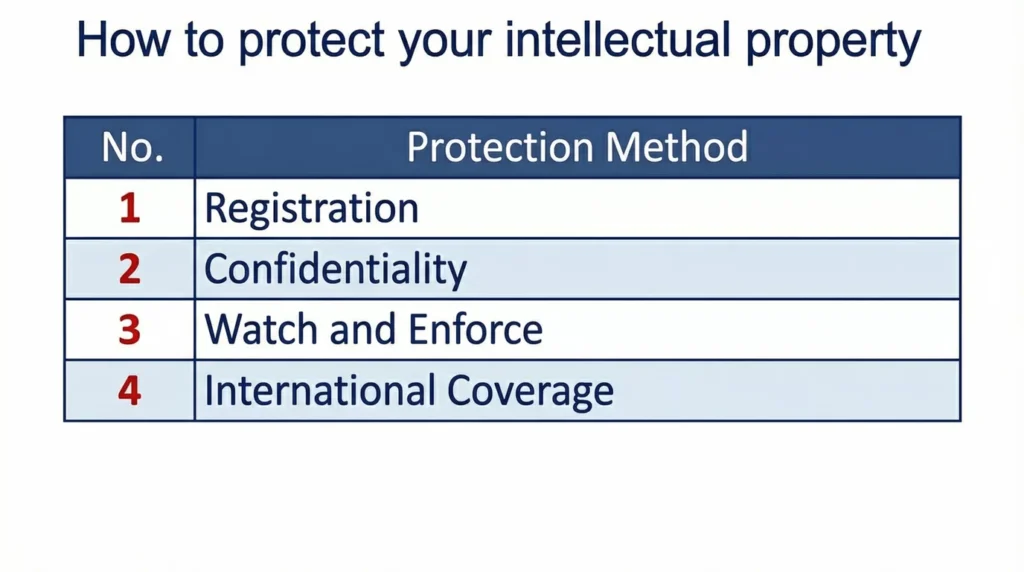 How to protect intellectual property